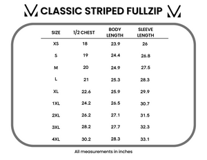 Classic Striped FullZip - Mint