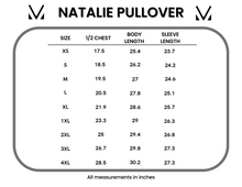 Load image into Gallery viewer, Natalie Pullover - Checkered Bats and Purple