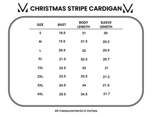 Stripe Cardigan - Christmas Stripe