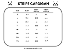Load image into Gallery viewer, Fall Striped Cardigan