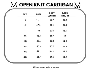 Open Knit Cardigan - Olive