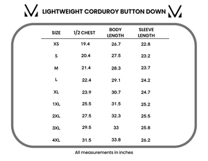 Lightweight Corduroy Button Down - Olive