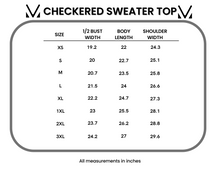 Load image into Gallery viewer, Checkered Sweater Top - Mocha