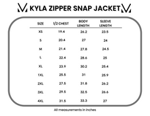 Load image into Gallery viewer, Kyla Zipper Snap Jacket - Black