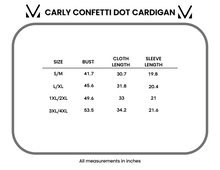 Load image into Gallery viewer, Carly Confetti Dot Cardigan - Pumpkin