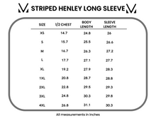 Load image into Gallery viewer, Striped Henley Long Sleeve - Dusty Teal