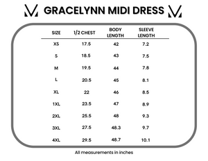 Gracelynn Midi Dress - Black