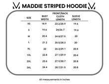 Load image into Gallery viewer, Maddie Striped Hoodie - Purple