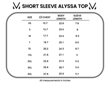 Load image into Gallery viewer, Short Sleeve Alyssa Top - Aquamarine