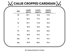 Load image into Gallery viewer, Callie Cropped Cardigan - Aqua