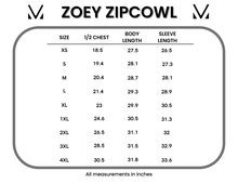 Load image into Gallery viewer, Classic Zoey ZipCowl Sweatshirt - Blushwood Floral and Terra Cotta