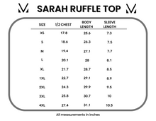 Load image into Gallery viewer, Sarah Ruffle Short Sleeve - Dusty Jade