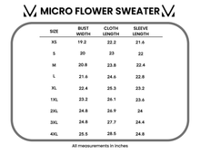 Load image into Gallery viewer, Micro Flower Sweater - Ivory