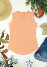 Load image into Gallery viewer, Morgan Micro Striped Tank - Orange