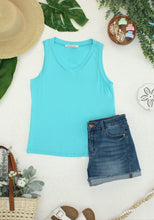 Load image into Gallery viewer, Noelle Tank - Aqua