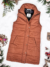 Load image into Gallery viewer, Harlow Long Vest - Cinnamon