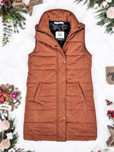 Load image into Gallery viewer, Harlow Long Vest - Cinnamon