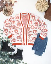 Load image into Gallery viewer, Pumpkins Pocket Cardigan