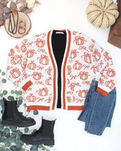 Load image into Gallery viewer, Pumpkins Pocket Cardigan