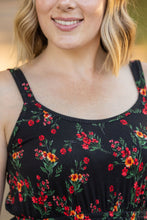 Load image into Gallery viewer, Reagan Ribbed Midi Dress - Black Floral
