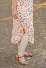 Load image into Gallery viewer, Reagan Ribbed Midi Dress - Sand and Rust Floral