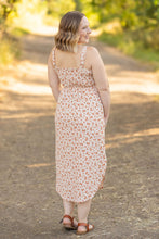 Load image into Gallery viewer, Reagan Ribbed Midi Dress - Sand and Rust Floral