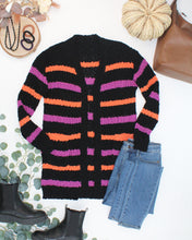 Load image into Gallery viewer, Halloween Striped Cardigan