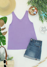 Load image into Gallery viewer, Vera V Neck Tank - Lavender