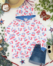 Load image into Gallery viewer, Hailey Pullover Hoodie - Patriotic Cherries