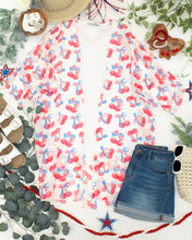 Load image into Gallery viewer, Patriotic Cherries Kimono