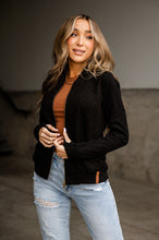 Load image into Gallery viewer, Quilted Bomber - Black
