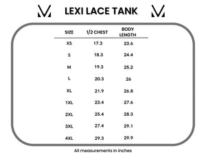 Lexi Lace Tank - Navy