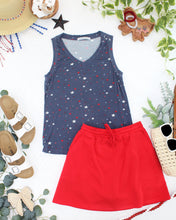 Load image into Gallery viewer, Noelle Tank - Navy Liberty Stars
