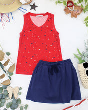 Load image into Gallery viewer, Noelle Tank - Red Liberty Stars