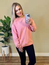 Load image into Gallery viewer, Catherine Corded Pullover - Coral
