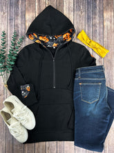 Load image into Gallery viewer, Classic Halfzip Hoodie - Haunted Pumpkins