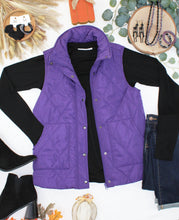 Load image into Gallery viewer, Remy Zip Up Vest - Purple
