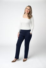 Load image into Gallery viewer, Luxe Ankle Bottoms- Navy