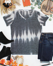Load image into Gallery viewer, Sophie Top - Ombre Micro Stripes Midnight and White