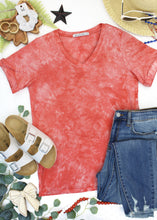 Load image into Gallery viewer, Sophie Top - Red Tie Dye