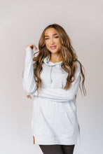 Load image into Gallery viewer, Sideslit Hoodie - White Mist