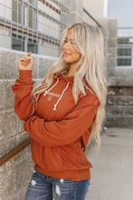 Load image into Gallery viewer, Performance Fleece University Hoodie - Burnt Orange