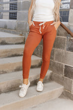 Load image into Gallery viewer, Performance Fleece Joggers- Burnt Orange
