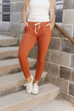 Load image into Gallery viewer, Performance Fleece Joggers- Burnt Orange