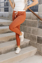 Load image into Gallery viewer, Performance Fleece Joggers- Burnt Orange
