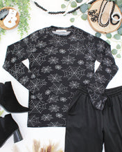 Load image into Gallery viewer, Blair Long Sleeve Top - Midnight Webs