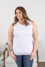 Load image into Gallery viewer, Addison Henley Tank - White