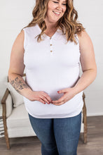 Load image into Gallery viewer, Addison Henley Tank - White