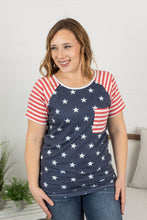 Load image into Gallery viewer, Stars and Stripes Pocket Tee