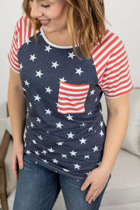 Stars and Stripes Pocket Tee